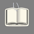 Paper Air Freshener Tag - Book (Flat, Open)